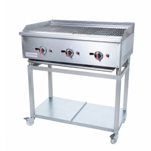 Chargrill 3 Burners 22.5kw Natural Gas With Stand