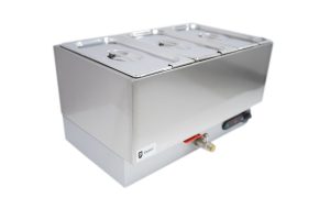 Heated Bain Marie 4 Pot Servery with Glass HGBM4