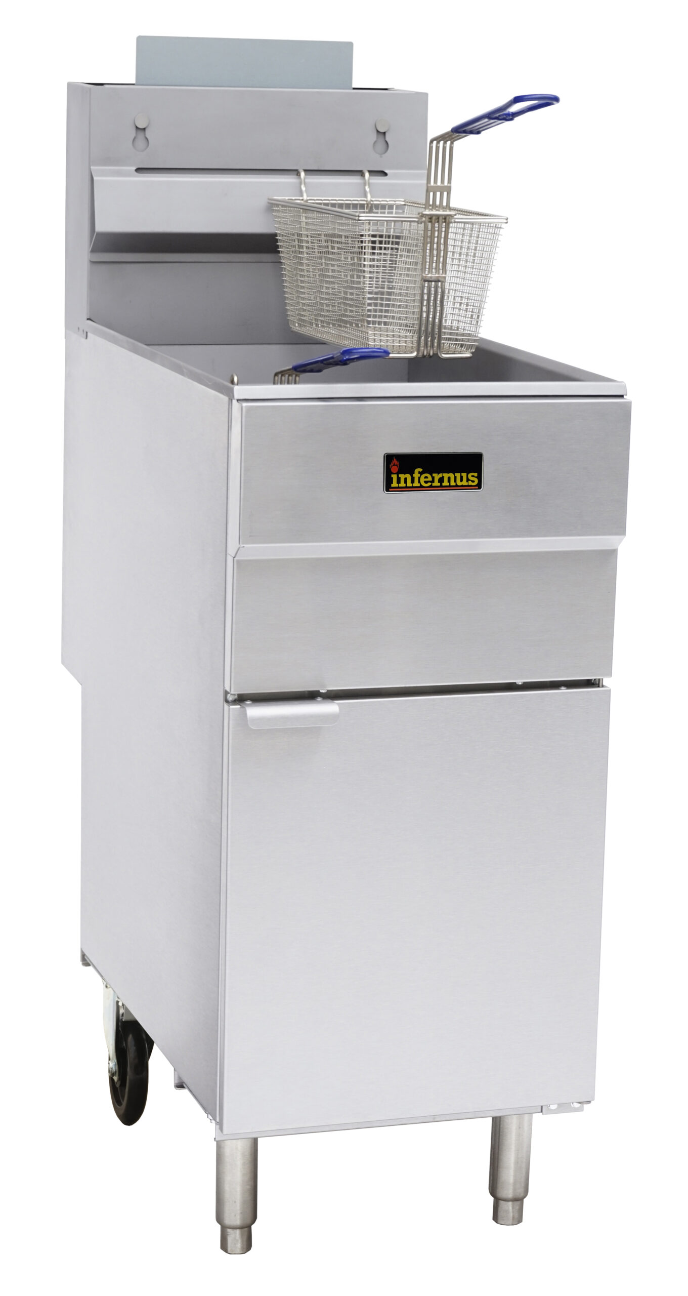 3 Burner NG Single Tank Twin Basket Gas Fryer - 23 Litres