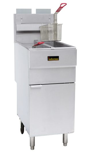 4 Burner Twin Tank Twin Basket Fryer - 2 x 11 Litres