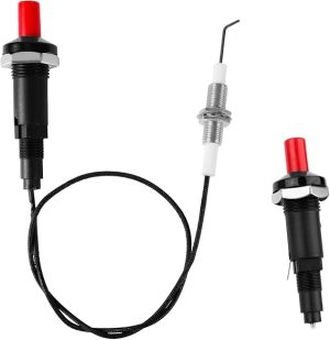 Piezzo Spark Ignitor 1250mm with Ignition Switch and Metal Wire Gasket Nut