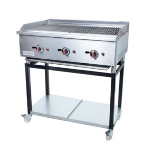 Chargrill 3 Burners 22.5kw Natural Gas With Stand