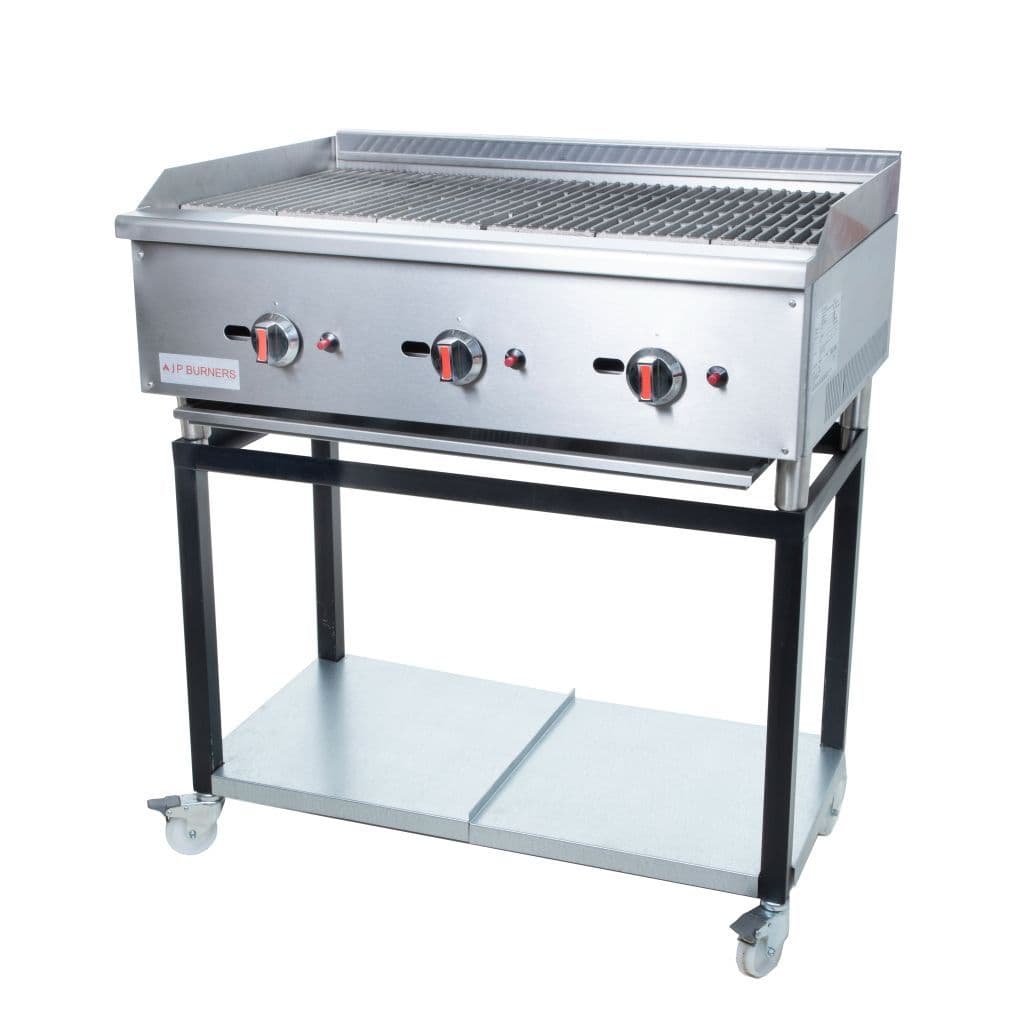 Chargrill 3 Burners 22.5kw Natural Gas With Stand