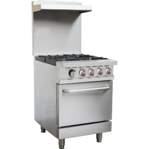 Commercial 4 Burner Cooker With Oven CE Approved