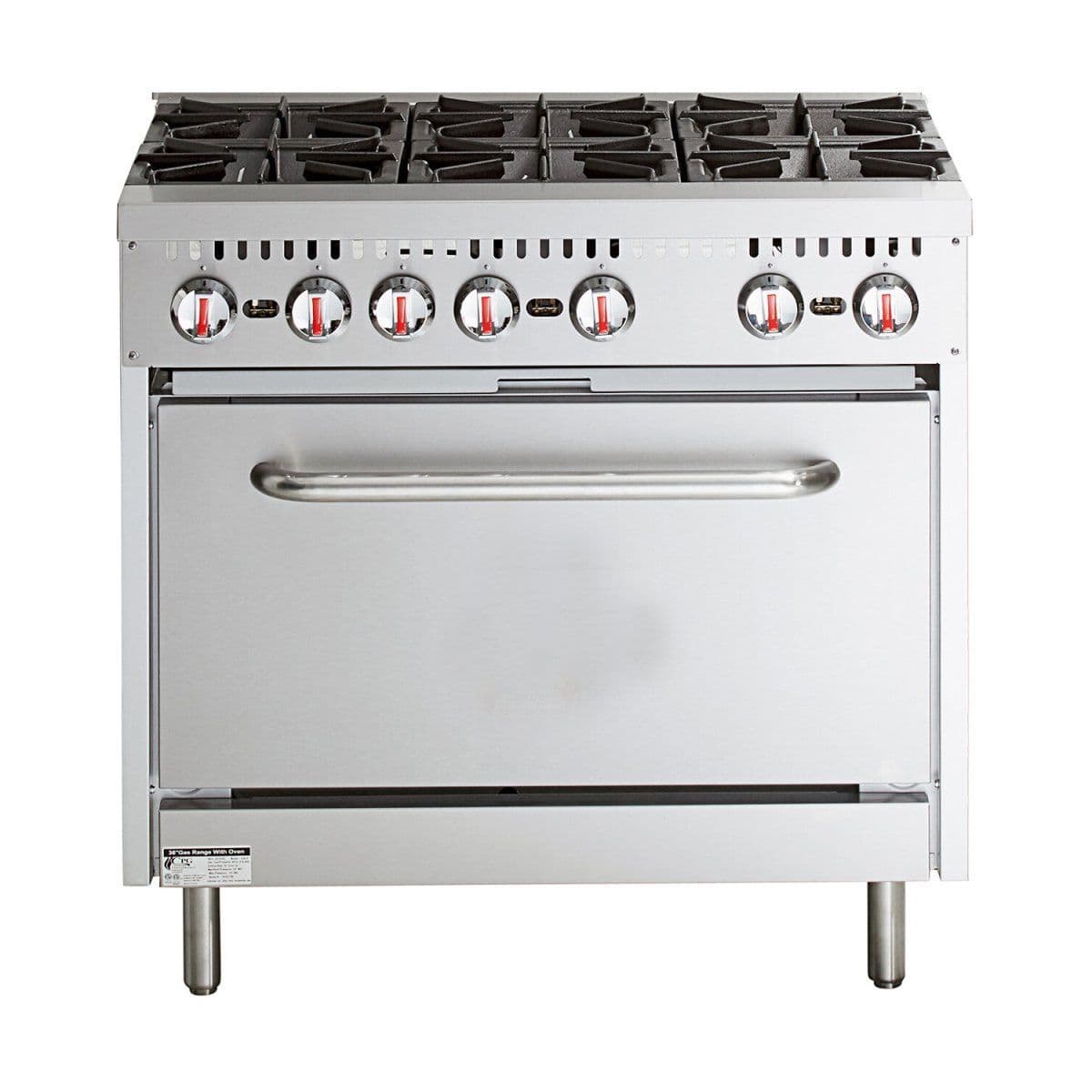 Commercial 6 Burner Cooker With Oven - CE Approved - Image 3