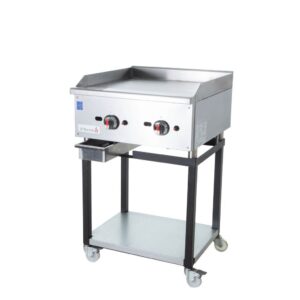 Commercial Gas Griddle Smooth Plate 2 Burners 15KW