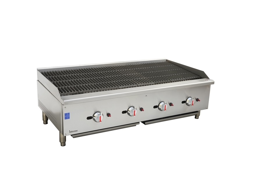 4 Burner Gas Radiant Charbroiler/Chargrill - 120cm / 48"